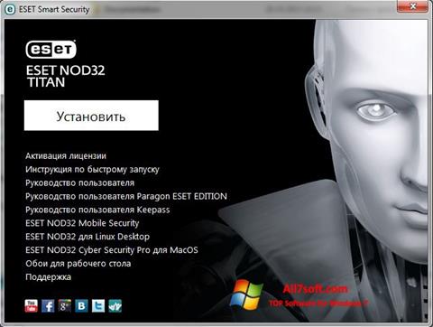 Képernyőkép ESET NOD32 Titan Windows 7