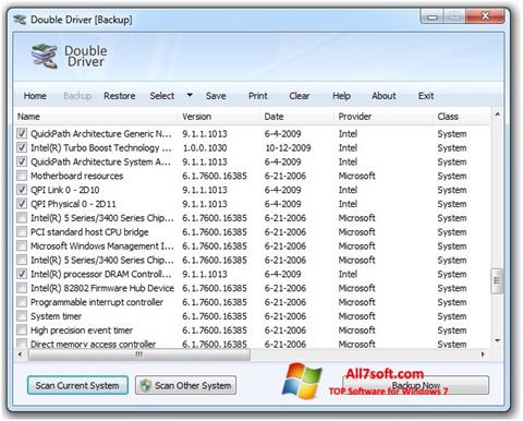 Képernyőkép Double Driver Windows 7