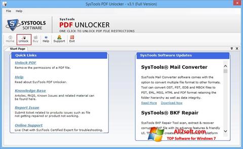 Képernyőkép PDF Unlocker Windows 7