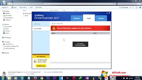 Képernyőkép DriverScanner Windows 7