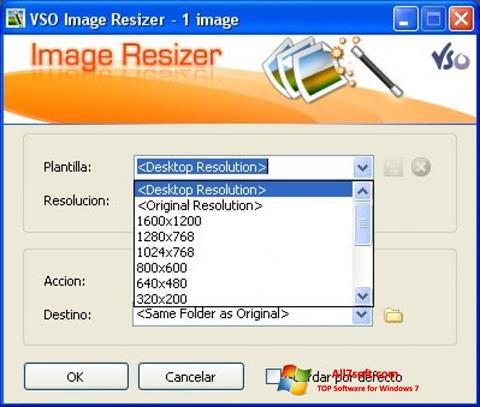 Képernyőkép VSO Image Resizer Windows 7