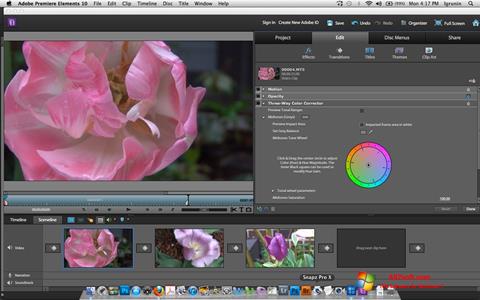 Képernyőkép Adobe Premiere Elements Windows 7
