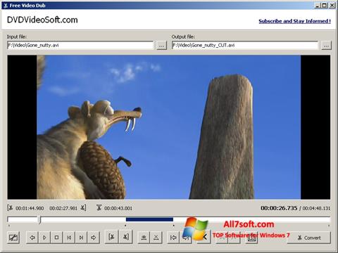 Képernyőkép Free Video Dub Windows 7