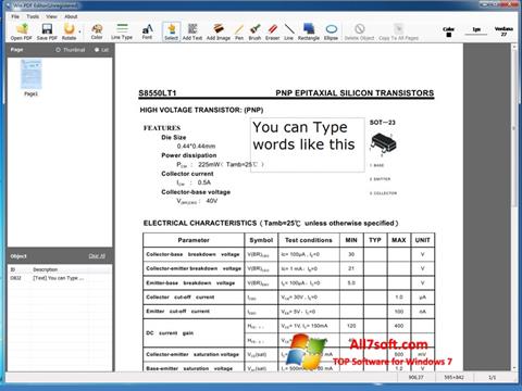 Képernyőkép PDF Editor Windows 7
