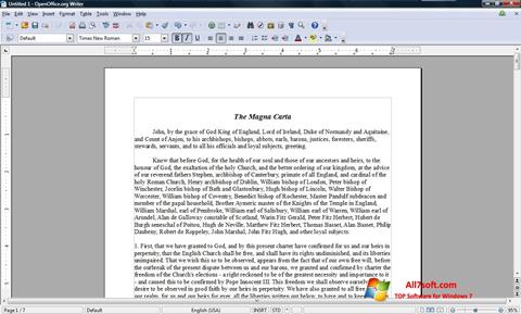 Képernyőkép OpenOffice Windows 7