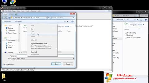 Képernyőkép HTML Help Workshop Windows 7