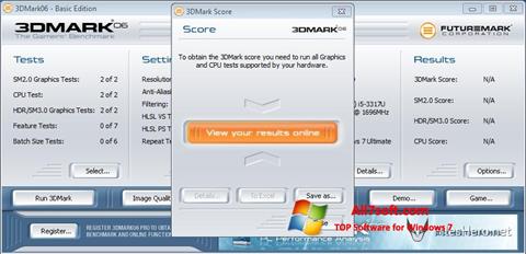 Képernyőkép 3DMark06 Windows 7