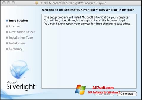 Képernyőkép Microsoft Silverlight Windows 7