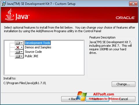 Képernyőkép Java SE Development Kit Windows 7