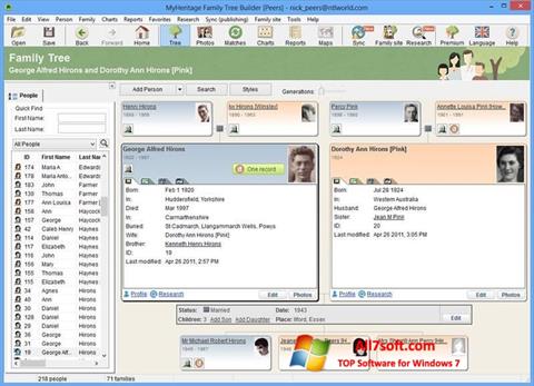 Képernyőkép Family Tree Builder Windows 7