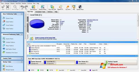 Képernyőkép Paragon Hard Disk Manager Windows 7