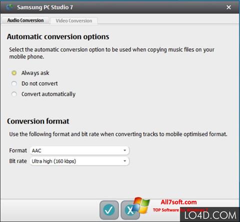 Képernyőkép Samsung PC Studio Windows 7