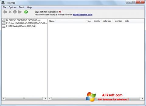 Képernyőkép TransMac Windows 7