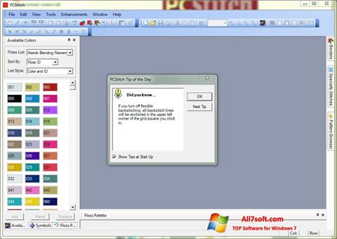 Képernyőkép PCStitch Windows 7