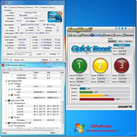 Képernyőkép EasyTune Windows 7