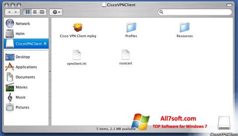 Képernyőkép Cisco VPN Client Windows 7