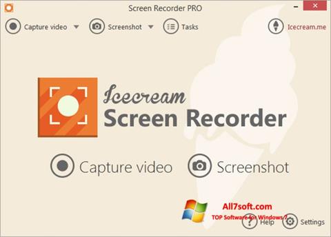 Képernyőkép Icecream Screen Recorder Windows 7