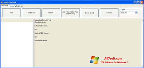 Képernyőkép SuperOneClick Windows 7