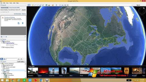 Képernyőkép Google Earth Windows 7