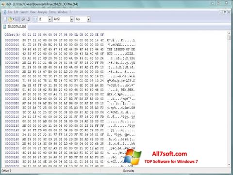 Képernyőkép Hex Editor Windows 7