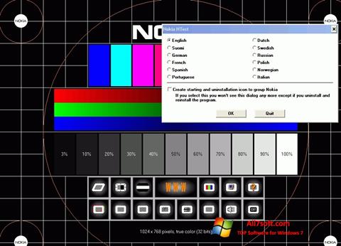 Képernyőkép Nokia Monitor Test Windows 7