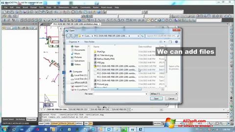 Képernyőkép nanoCAD Windows 7