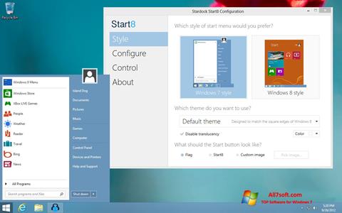Képernyőkép Start8 Windows 7