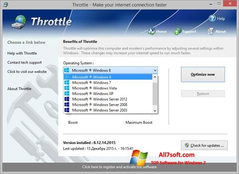 Képernyőkép Throttle Windows 7