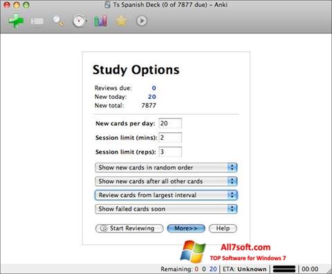 Képernyőkép Anki Windows 7
