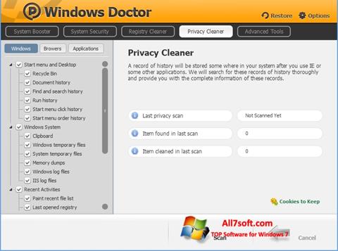 Képernyőkép Windows Doctor Windows 7