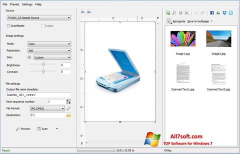 Képernyőkép WinScan2PDF Windows 7