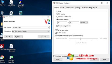 Képernyőkép VNC Windows 7