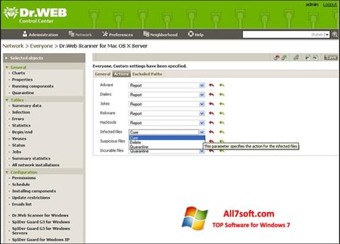 Képernyőkép Dr.Web Antivirus Windows 7