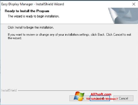 Képernyőkép Easy Display Manager Windows 7