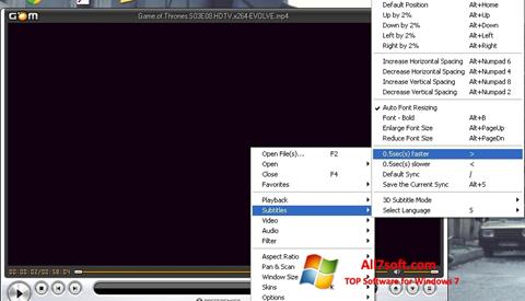 Képernyőkép GOM Player Windows 7