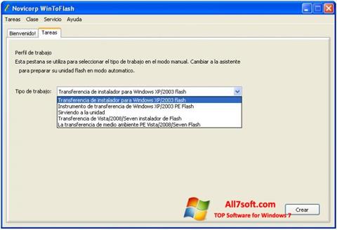 Képernyőkép WinToFlash Windows 7