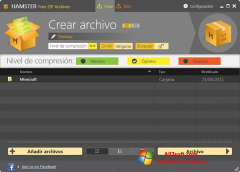 Képernyőkép Hamster Free ZIP Archiver Windows 7