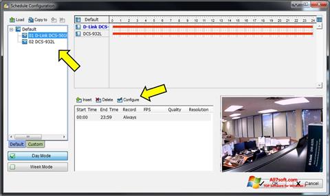 Képernyőkép D-ViewCam Windows 7