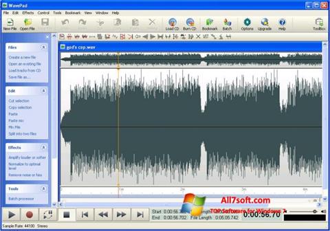 Képernyőkép WavePad Sound Editor Windows 7