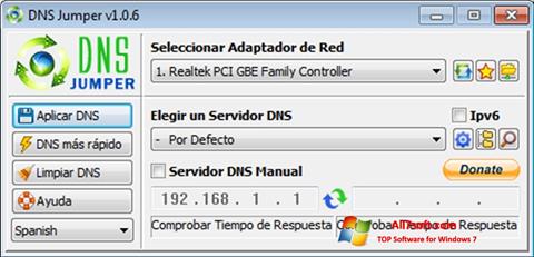 Képernyőkép DNS Jumper Windows 7