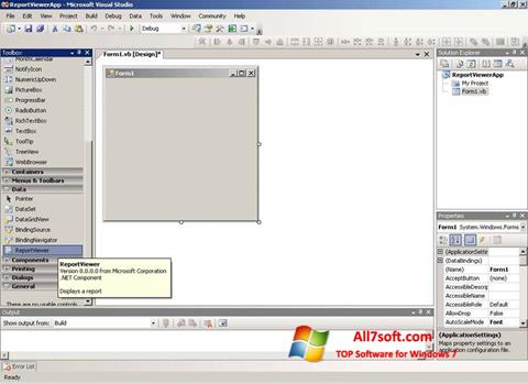 Képernyőkép Microsoft Visual Studio Express Windows 7