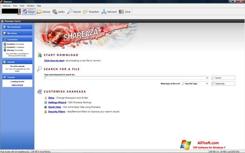 Képernyőkép Shareaza Windows 7