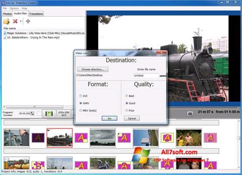 Képernyőkép Bolide Slideshow Creator Windows 7