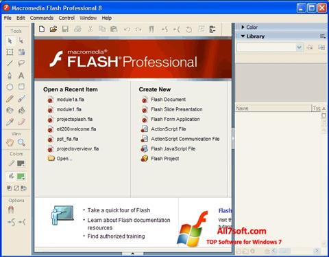 Képernyőkép Macromedia Flash Player Windows 7