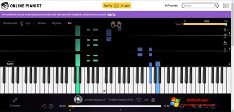 Képernyőkép Virtual Piano Windows 7
