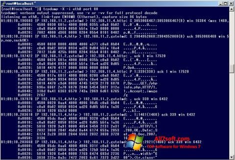 Képernyőkép TCPDUMP Windows 7