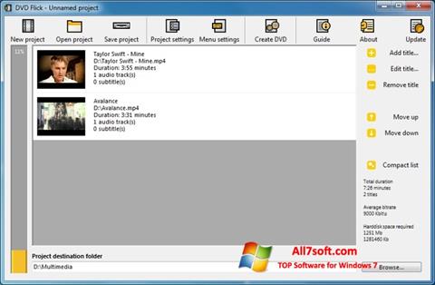 Képernyőkép DVD Flick Windows 7
