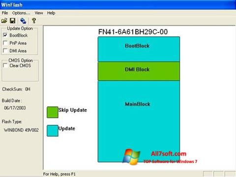 Képernyőkép WinFlash Windows 7