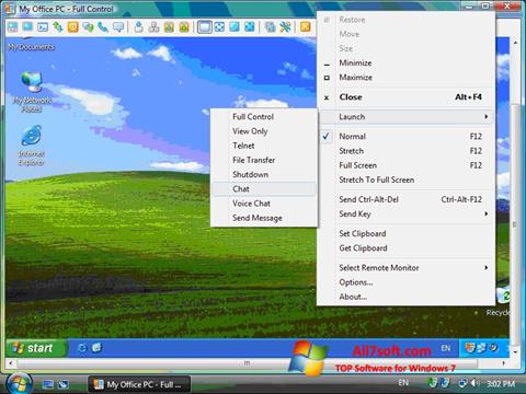 Képernyőkép Radmin Windows 7