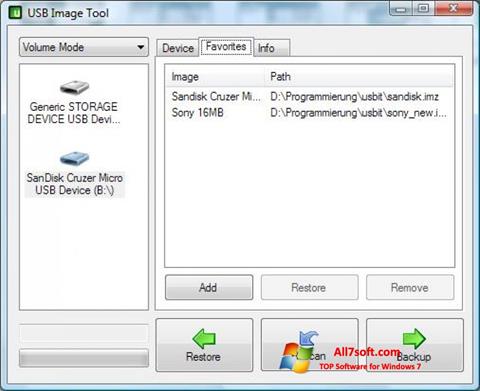 Képernyőkép USB Image Tool Windows 7